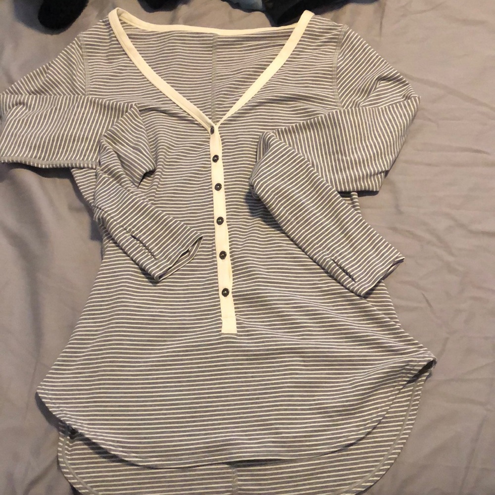 Lulu lightweight stretchy Henley top